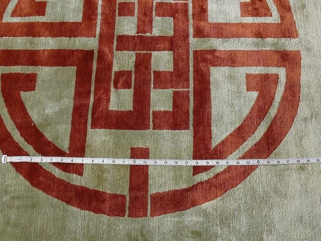 100% Silk Oriental Rug Hand Knotted By Kravet MSRP USD 3325