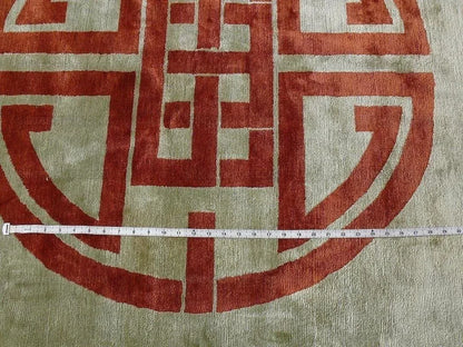 100% Silk Oriental Rug Hand Knotted By Kravet MSRP USD 3325