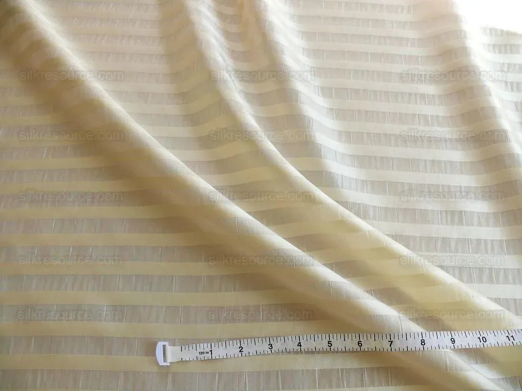 8.5y Lee Jofa "sarkara Sheer Silk Switzerland Oraganza Cream White