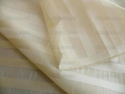 8.5y Lee Jofa "sarkara Sheer Silk Switzerland Oraganza Cream White