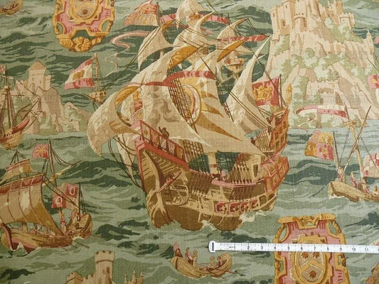 LEE JOFA SIXTEENTH CENTURY AEGEAN PACIFIC LINEN Print BTY MSRP $