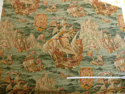 1.375Y Lee Jofa Sixteenth Century Aegean Pacific Linen Print Bty MSRP USD 156/y