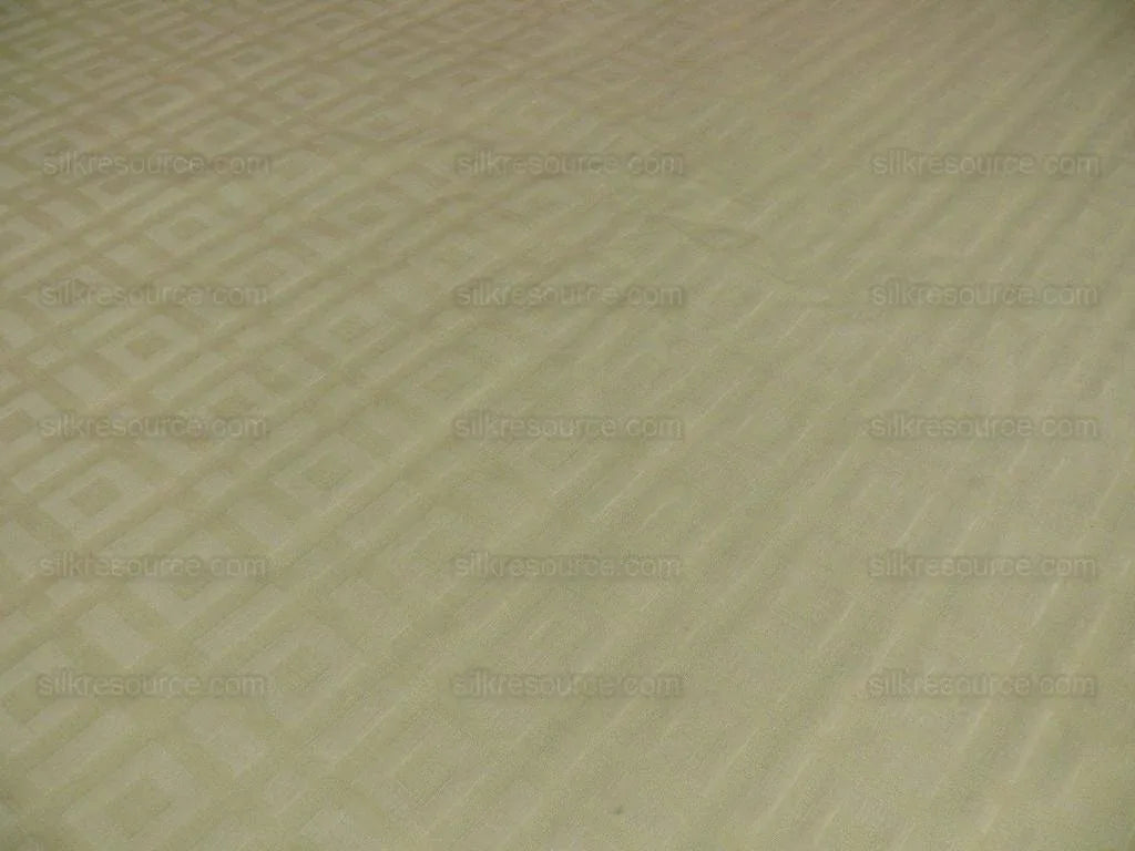 Lee Jofa Stewart Weave Ivory Square Maze Cotton Linen Damask Cream White Heavy Duty MSRP USD156/Y