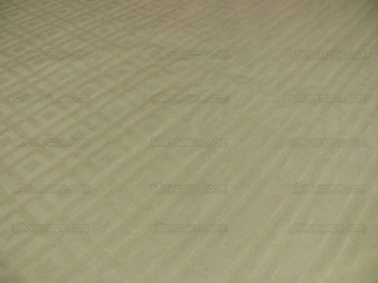 Lee Jofa Stewart Weave Ivory Square Maze Cotton Linen Damask Cream White Heavy Duty MSRP USD156/Y