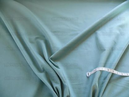 Ralph Lauren Solid Cotton "cambridge" Teal Blue Subtle