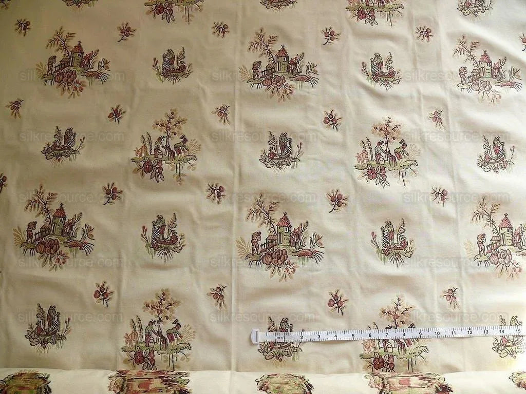 By yard Lee Jofa Siam Weave Mill French Toile Fil Coupe Mandarin Red MSRP USD 296/y