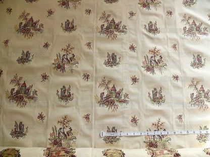 By yard Lee Jofa Siam Weave Mill French Toile Fil Coupe Mandarin Red MSRP USD 296/y