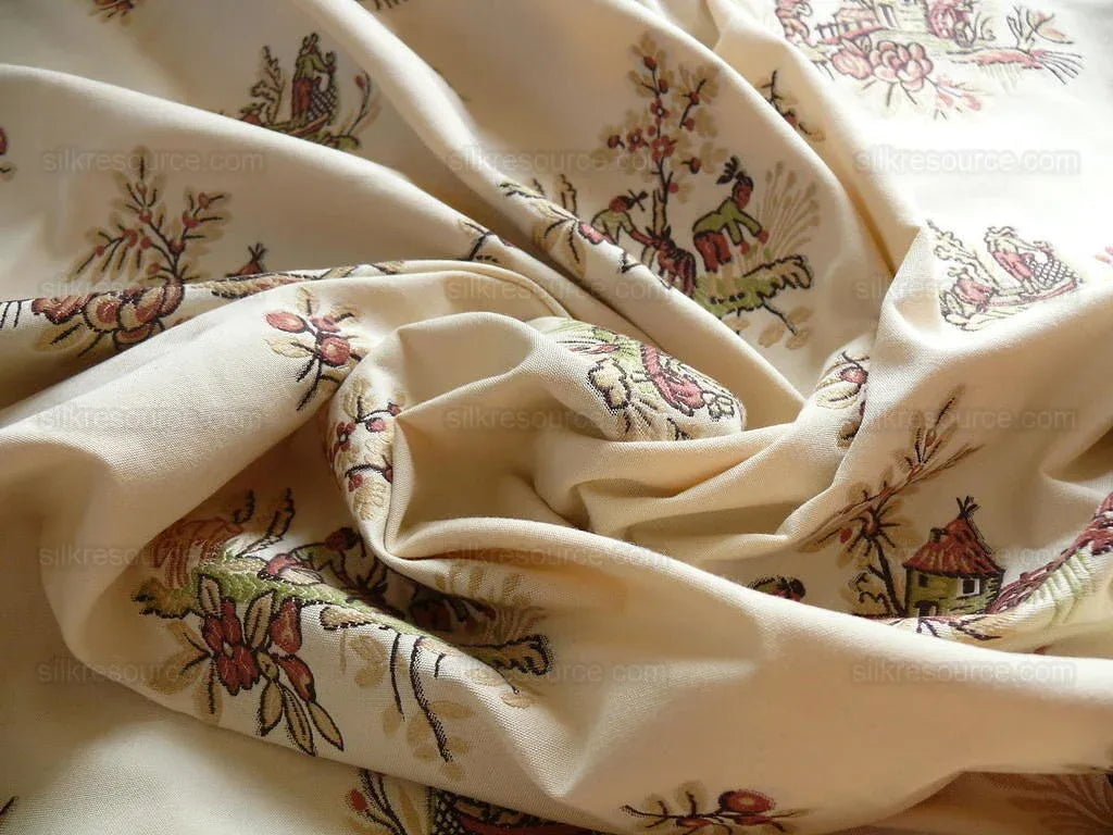 By yard Lee Jofa Siam Weave Mill French Toile Fil Coupe Mandarin Red MSRP USD 296/y