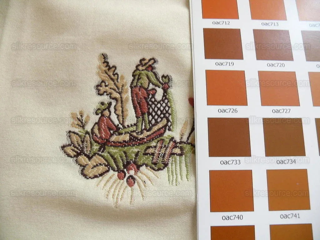 By yard Lee Jofa Siam Weave Mill French Toile Fil Coupe Mandarin Red MSRP USD 296/y