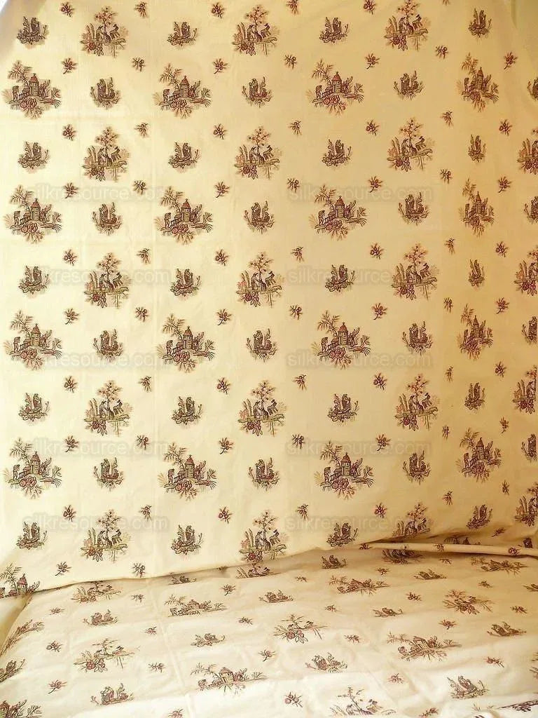 By yard Lee Jofa Siam Weave Mill French Toile Fil Coupe Mandarin Red MSRP USD 296/y