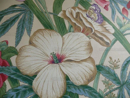 Lee Jofa Gloriana  Butterfly Garden Iris Ocra Camelia Foxglove Chintz MSRP USD 196/y