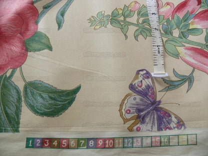 Lee Jofa Gloriana  Butterfly Garden Iris Ocra Camelia Foxglove Chintz MSRP USD 196/y