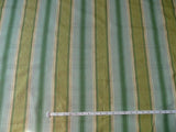 LEE JOFA BANCROFT STRIPE LEAF MINT GREEN BLUE & GOLD STRIPE LINE