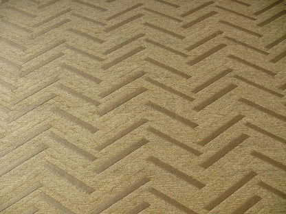 Lee Jofa Nehri Silk Chenille Ochre Herringbone Gold Purple chevron MSRP USD236/y