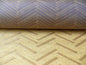 Lee Jofa Nehri Silk Chenille Ochre Herringbone Gold Purple chevron MSRP USD236/y