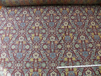 Lee Jofa Lichfield Epingle "port" Gros Point Rug Maroon Ikat Kil