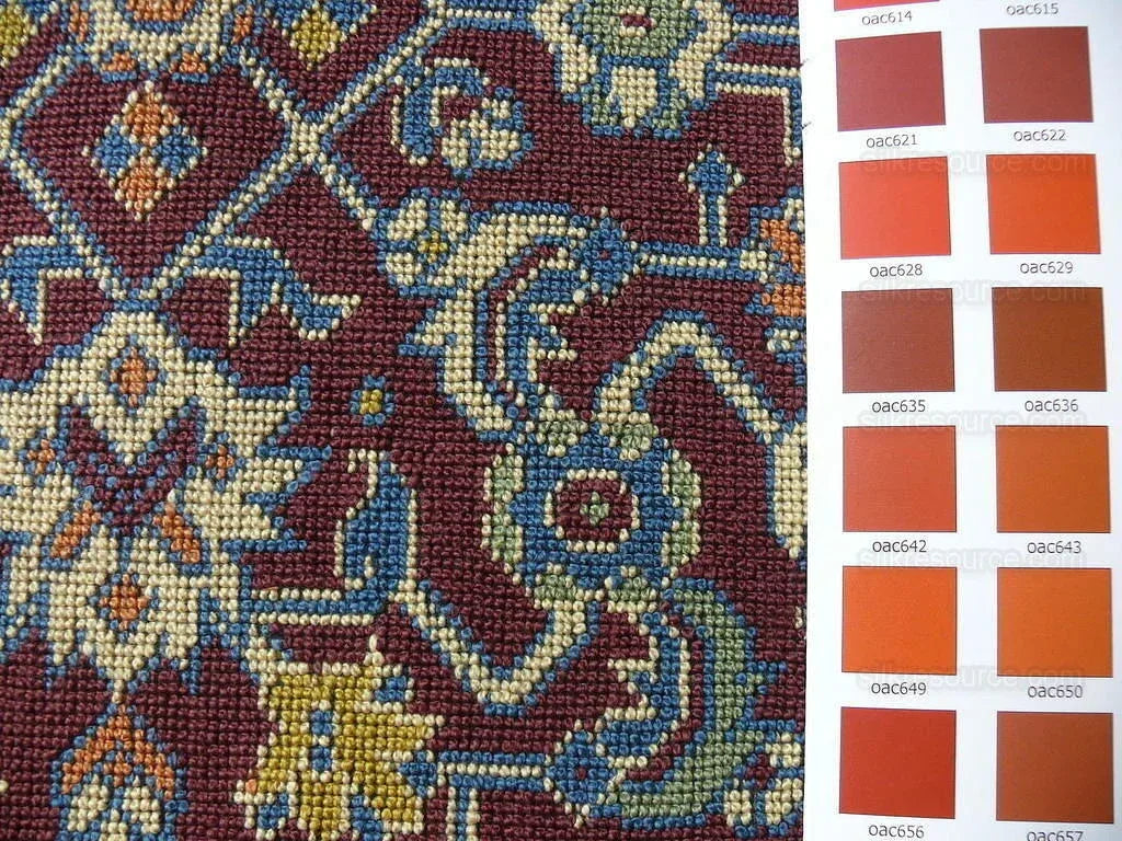 Lee Jofa Lichfield Epingle "port" Gros Point Rug Maroon Ikat Kil