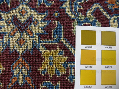 Lee Jofa Lichfield Epingle "port" Gros Point Rug Maroon Ikat Kil