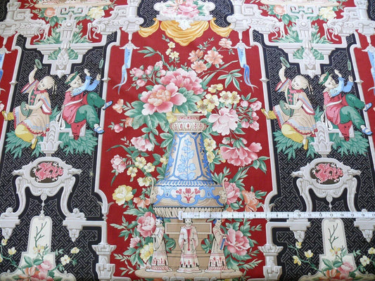 3.75YD SCALAMANDRE L' Ornement Chinois COTTON PERCALE PRINT 31 C