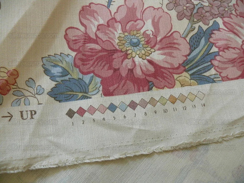 Lee Jofa Ramage Print Eggshell Blue Pink Green Linen Chintz Tree Of Life MSRP USD 176/y