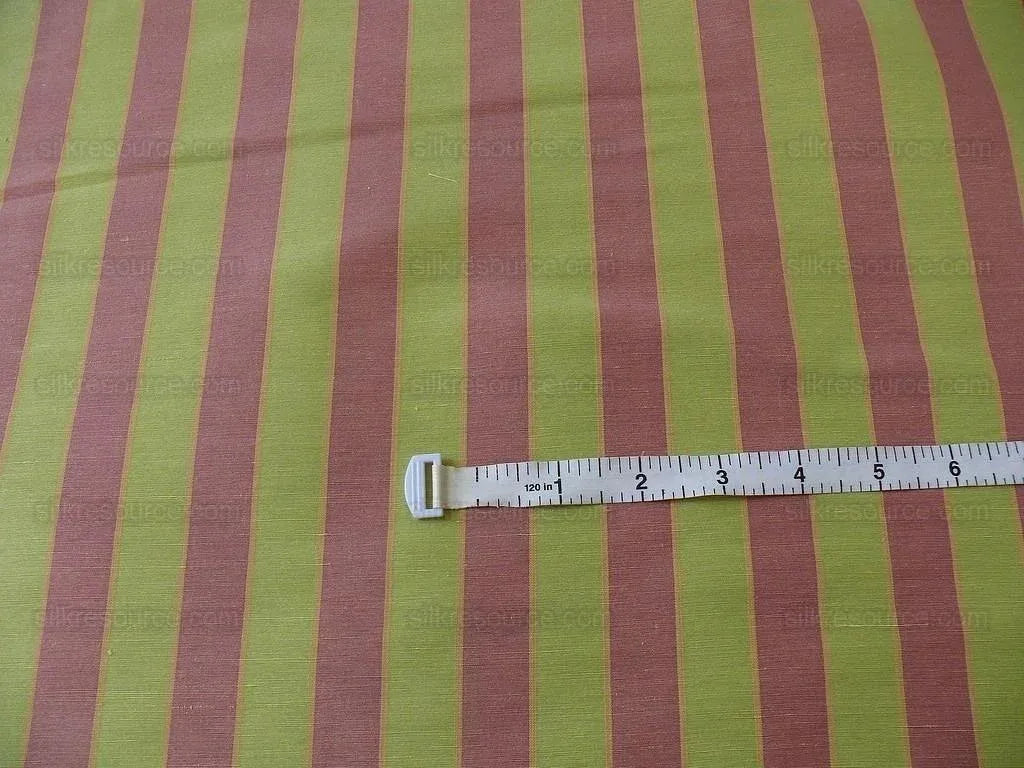 LEE JOFA ITALIAN SILK & LINEN PENRITH STRIPE SPRING GREEN & TULI