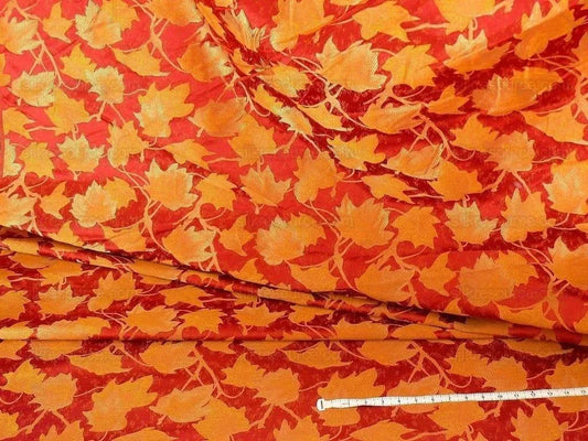 LEE JOFA/GROUNDWORKS JAPANESE MAPLE RED GARNET GOLD SILK