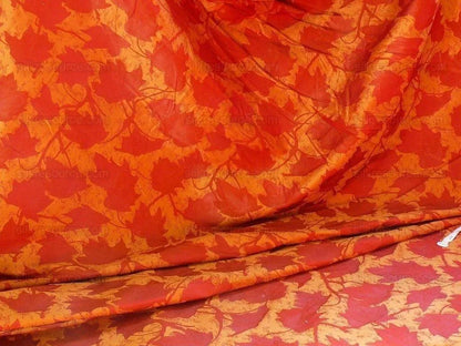 Lee Jofa/groundworks Japanese Maple Garnet Red Gold Silk Wabi Sabi MSRP USD296/yard