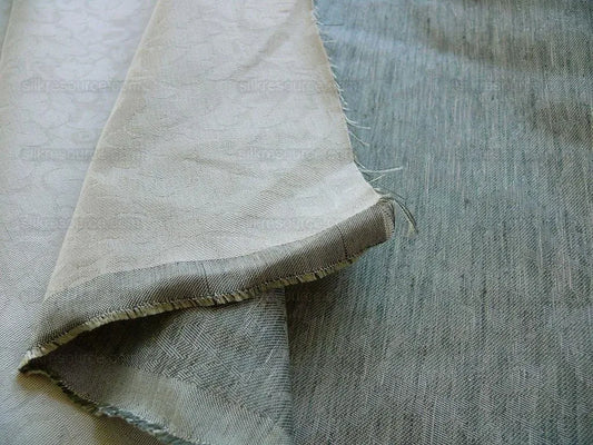 by yard Lee Jofa Enchanted Forest Cameo White Foliage Damask Cotton Linen MSRP USD 168/Y