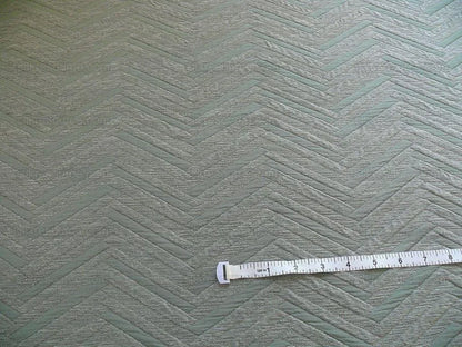 By Yard Lee Jofa Nehri Silk Chenille Ochre Herringbone Mist