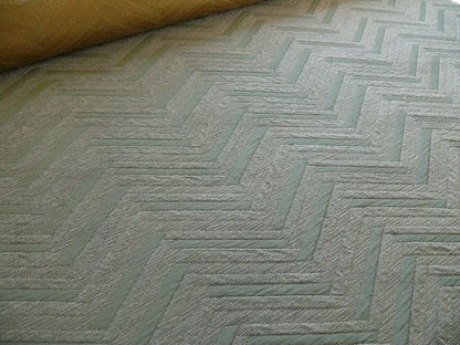 By Yard Lee Jofa Nehri Silk Chenille Ochre Herringbone Mist