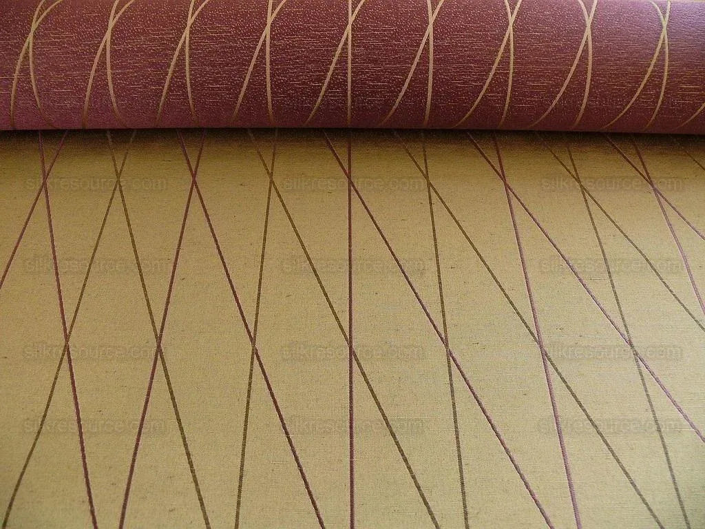 6y Lee Jofa/groundworks Rover Silk "nutmeg" Eggplant Purple Bron