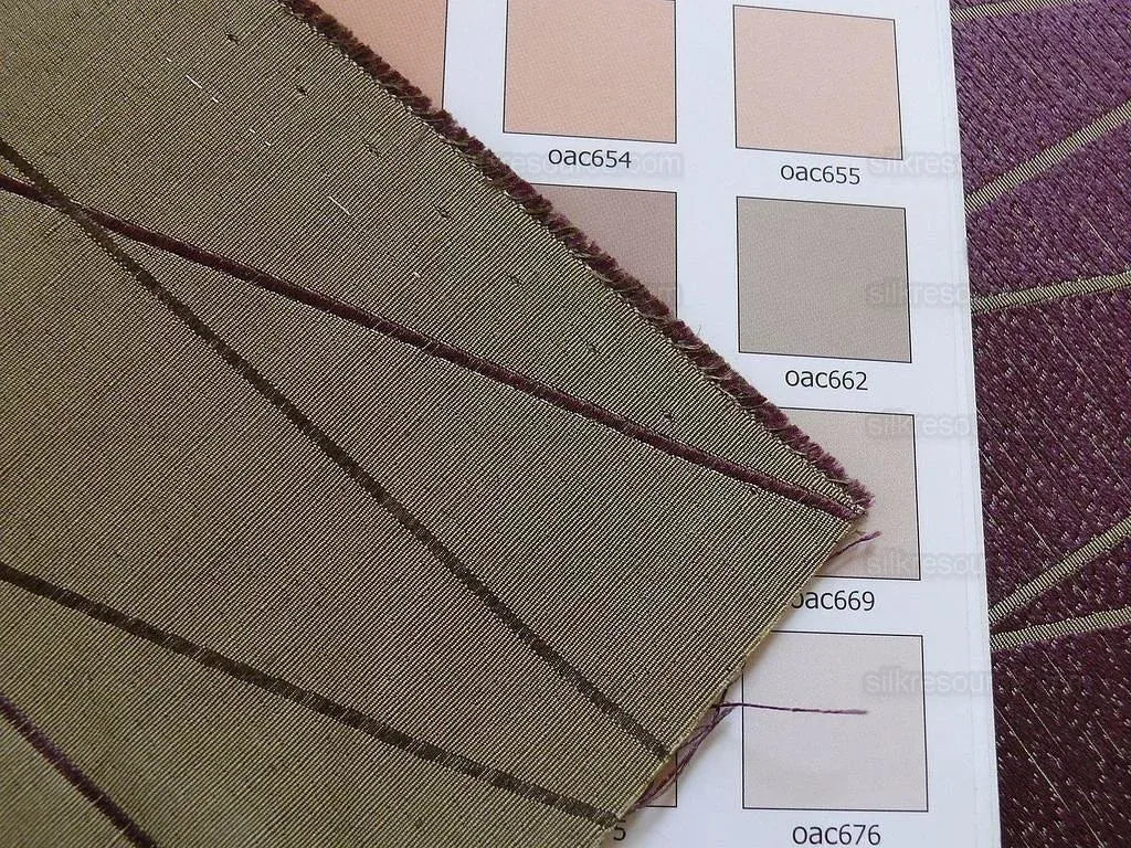 6y Lee Jofa/groundworks Rover Silk "nutmeg" Eggplant Purple Bron