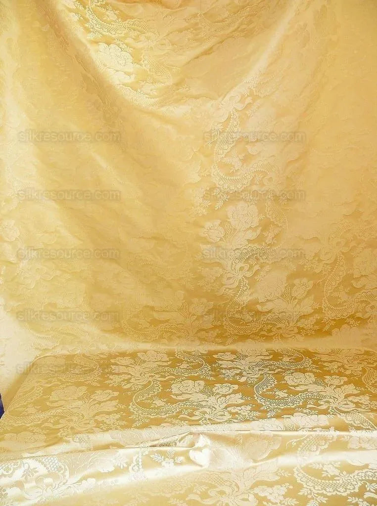 Lee Jofa Victoria Silk Damask Cream Champagne Lace+pearl+tulip B