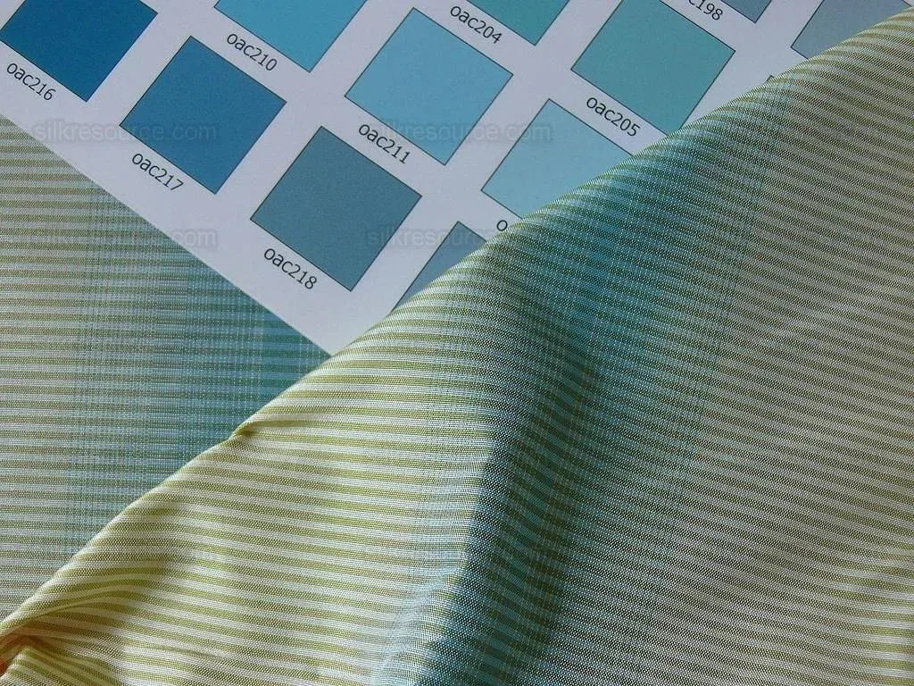 Lee Jofa Murano Silk Stripe Topaz Turquoise Blue Red Cream Strie Bty MSRP USD 268/y