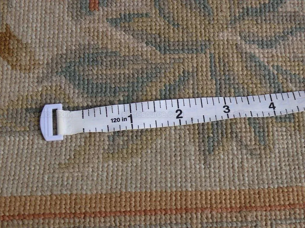 Stark Hand Made Needlepoint Beige Lotus Peony Winter Plum Lily Rug 16'10x11'10" MSRP USD 18,000+