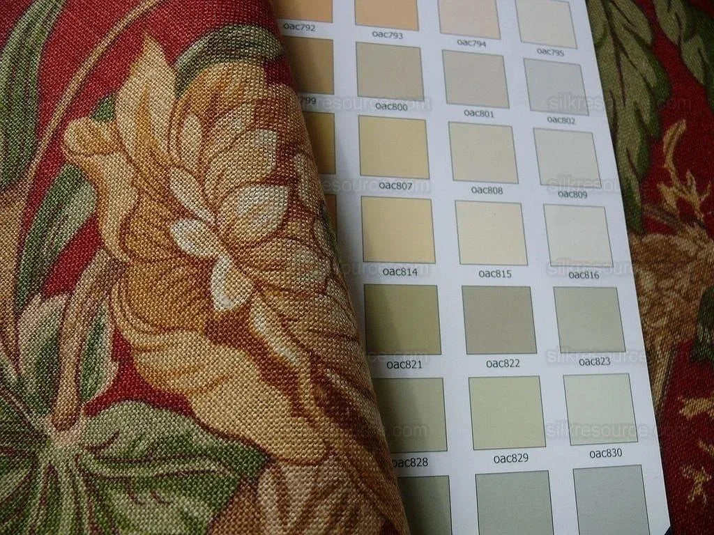 6.6y Lee Jofa "nelson" Red Linen English Historical Figured Print