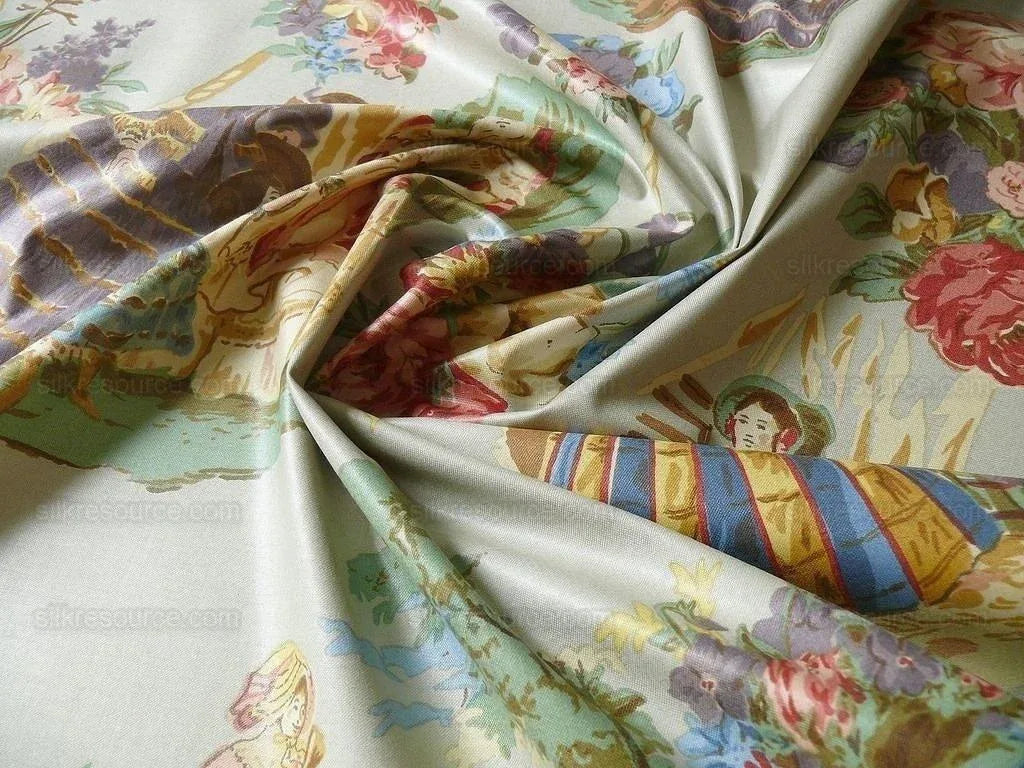 Lee Jofa English Country Polished Cotton "garden Party" Cloud Bl