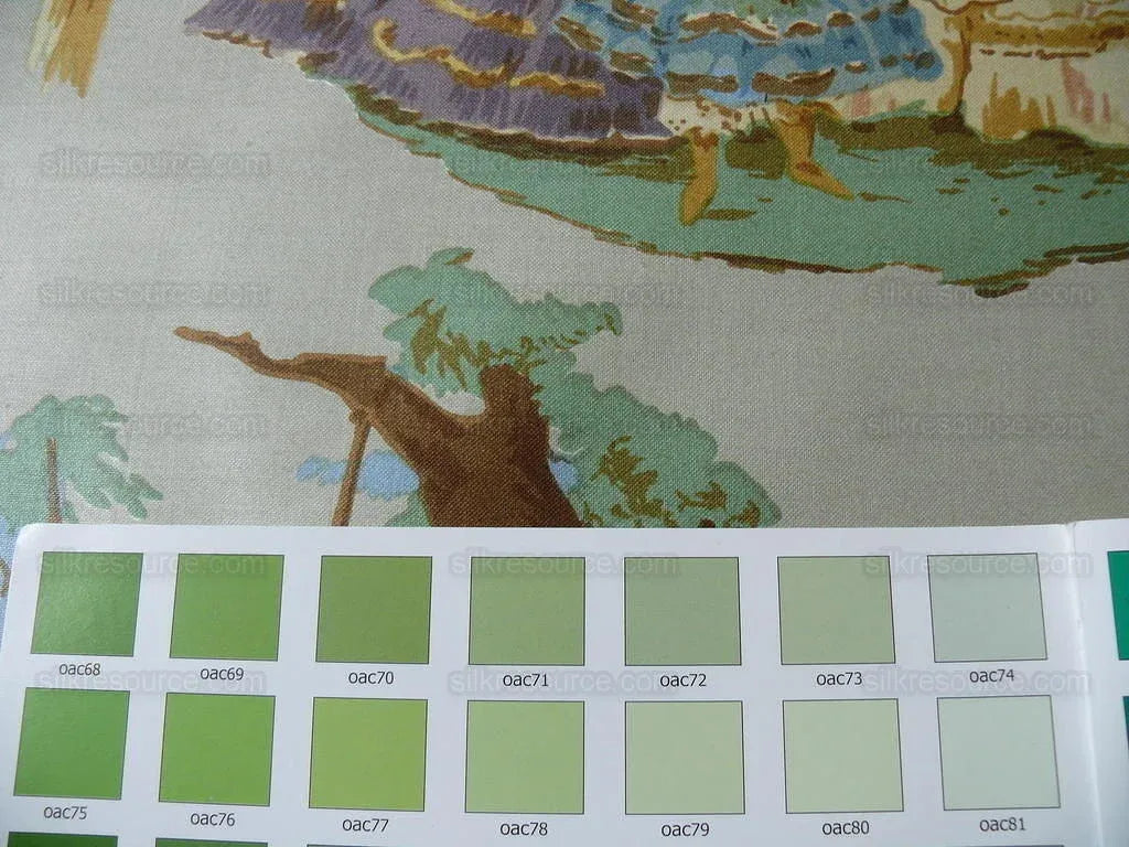 Lee Jofa English Country Polished Cotton "garden Party" Cloud Bl