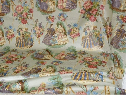 Lee Jofa English Country Polished Cotton "garden Party" Cloud Bl