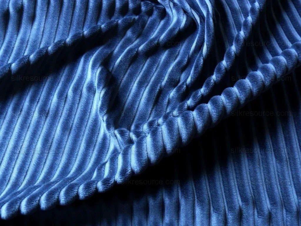 By Yard Lee Jofa Princeton Corduroy Midnight Blue Velvet $78/y