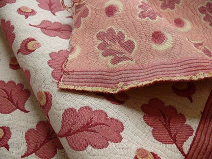 Lee Jofa Oak Leaf Weave Acorn Matellasse Carmine Red Bty MSRP USD 25