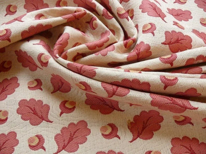 Lee Jofa Oak Leaf Weave Acorn Matellasse Carmine Red Bty MSRP USD 25