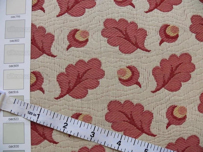 Lee Jofa Oak Leaf Weave Acorn Matellasse Carmine Red Bty MSRP USD 25