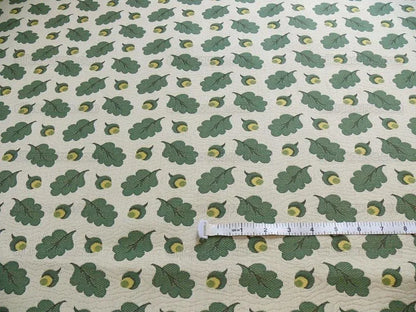 Bty Lee Jofa Oak Leaf Weave Acorn Matellasse Forest Green MSRP USD 2