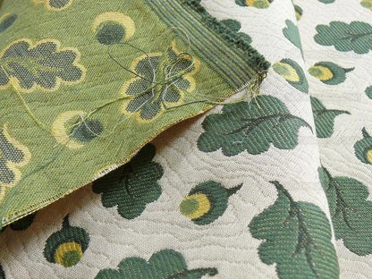 Bty Lee Jofa Oak Leaf Weave Acorn Matellasse Forest Green MSRP USD 2