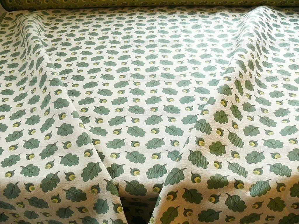 Bty Lee Jofa Oak Leaf Weave Acorn Matellasse Forest Green MSRP USD 2