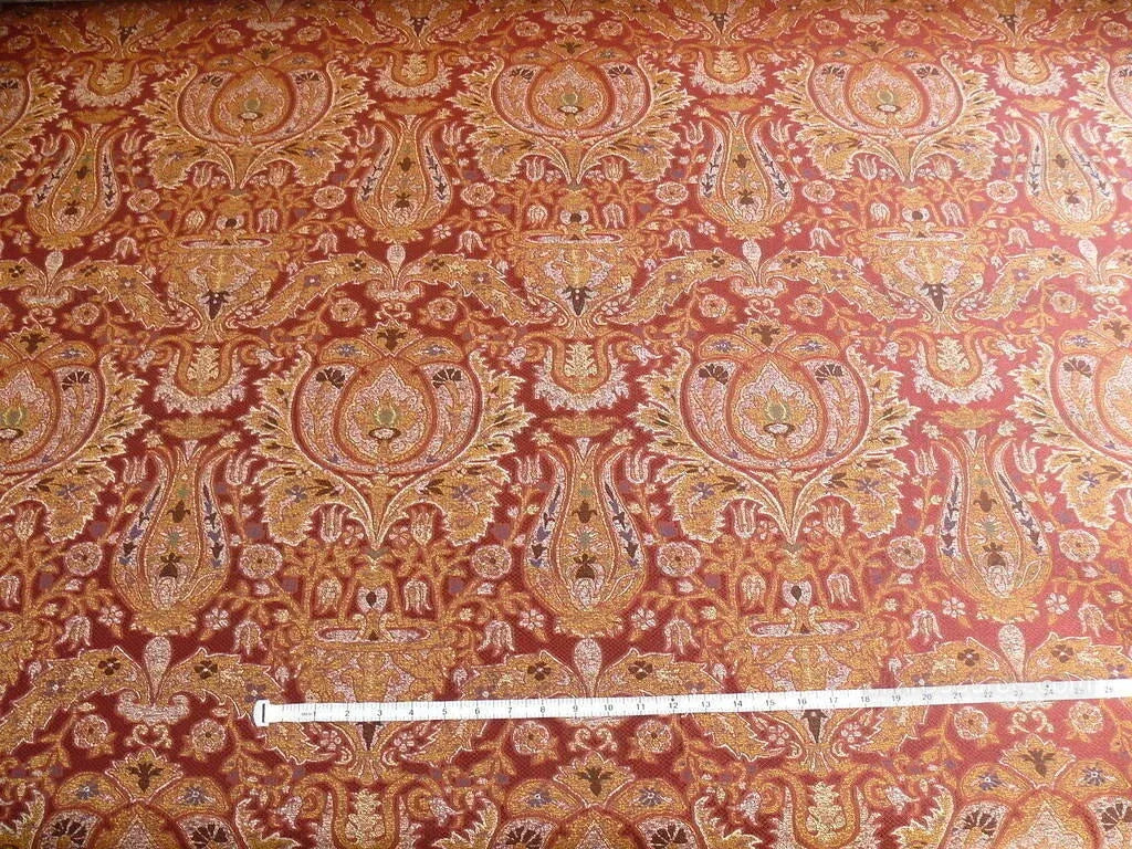 Lee Jofa San Pietro Paisley "crimson" Red Burgundy Blue Paisley