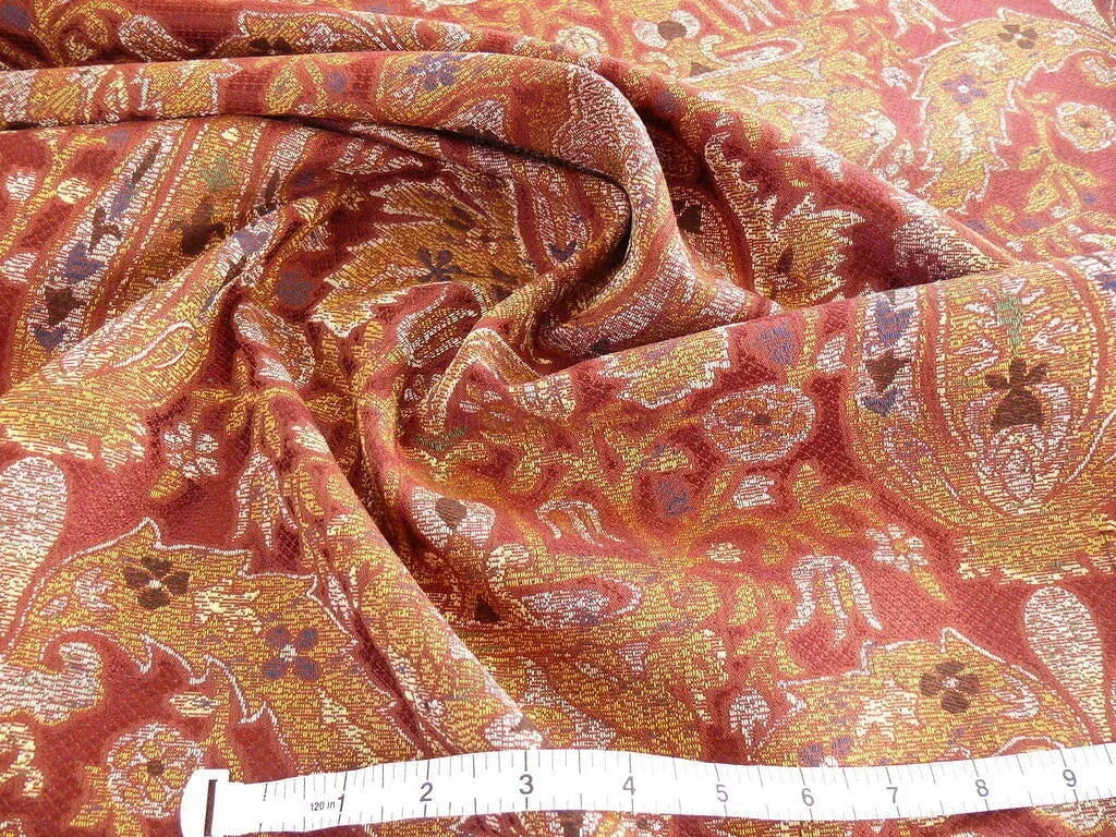 Lee Jofa San Pietro Paisley "crimson" Red Burgundy Blue Paisley