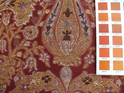 Lee Jofa San Pietro Paisley "crimson" Red Burgundy Blue Paisley