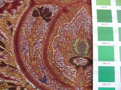 Lee Jofa San Pietro Paisley "crimson" Red Burgundy Blue Paisley